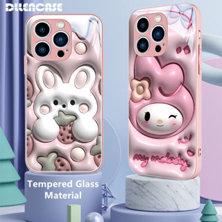 Dllencase เคสกระจกนิรภัย ป้องกันกล้อง สําหรับ iPhone 14 Pro Max 14 Plus 13 12 11 D080 D081