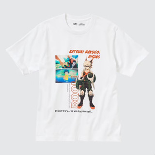 Uniqlo เสื้อยืดแขนสั้น พิมพ์ลายกราฟฟิค My Hero Academia UT สําหรับผู้ชาย และผู้หญิง