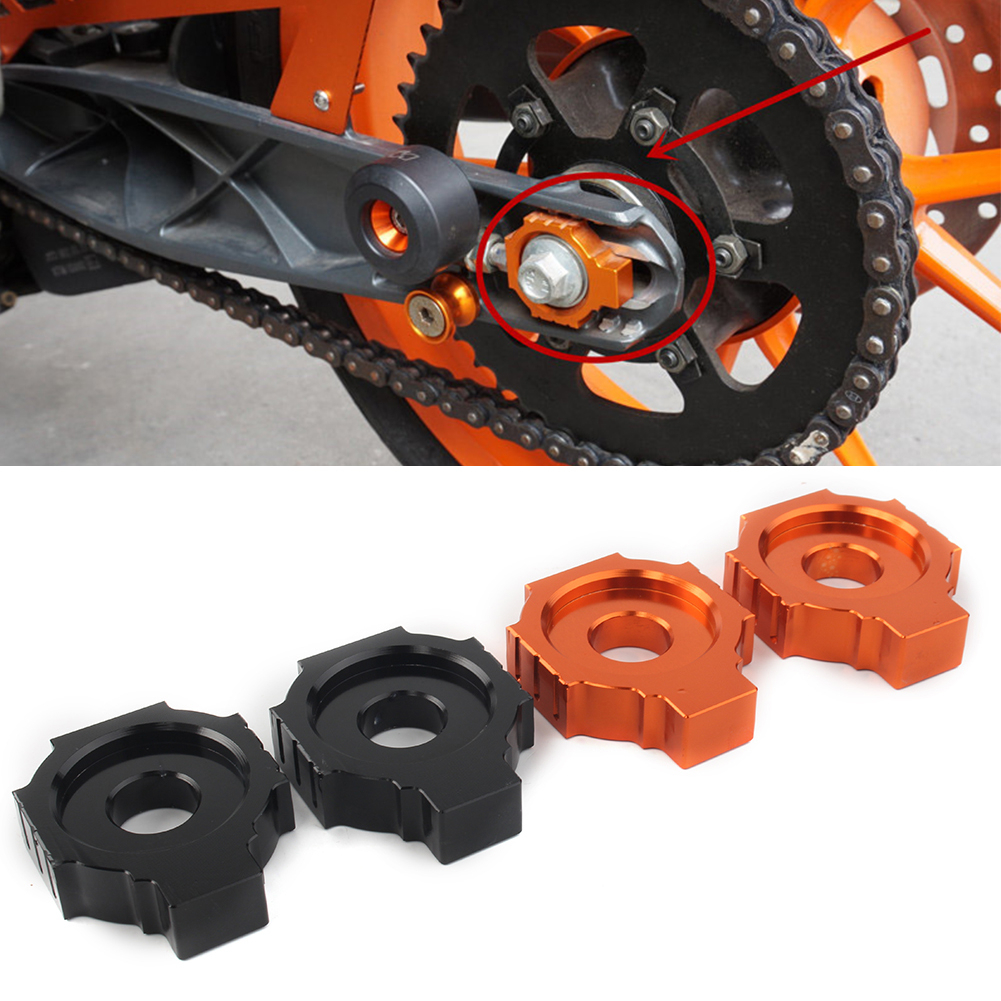 บล็อกปรับความตึงโซ่หลัง CNC สําหรับ KTM Duke 125/200/390 RC 2011-2022