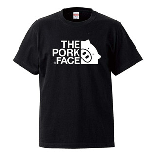 เสื้อยืดแขนสั้น คอกลม พิมพ์ลาย THE PORK FACE สําหรับผู้ชาย