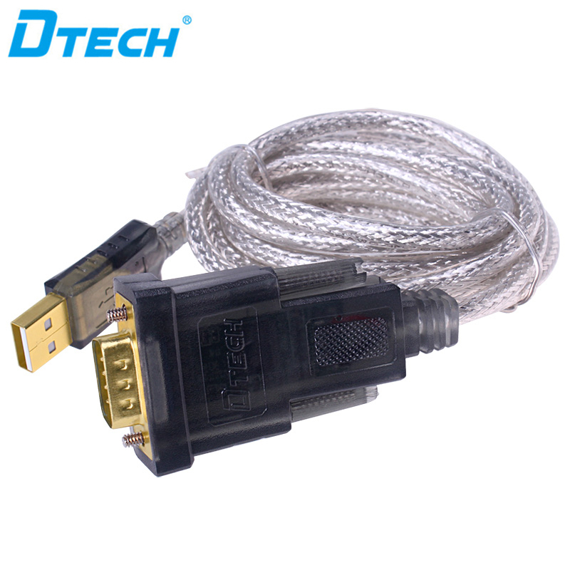 Dtech USB to RS232 Serial Cable DB9 pin USB to RS232 สาย USB to Serial สําหรับ Windows XP Win7/8/10 