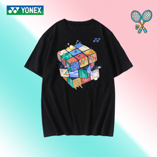 Yonex เสื้อยืดแขนสั้น แบบแห้งเร็ว สําหรับผู้ชาย และผู้หญิง เหมาะกับการเล่นกีฬาแบดมินตัน