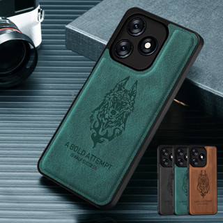 เคสหนังแกะ เนื้อแมตต์ สําหรับ Tecno Spark 10 4G
