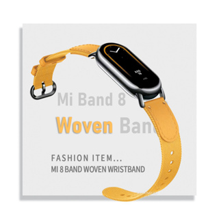 สายนาฬิกาข้อมือไนล่อนถัก แบบเปลี่ยน สําหรับ Xiaomi Mi Band 8 Xiaomi Mi Band 7 6 5 4