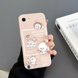 เคสโทรศัพท์มือถือ Tpu ขอบตรง ลายกระต่าย สีแดง สําหรับ Oppo A83 Oppo A54 4G Oppo A94 4G Oppo A93 4G Oppo A91 Oppo F5