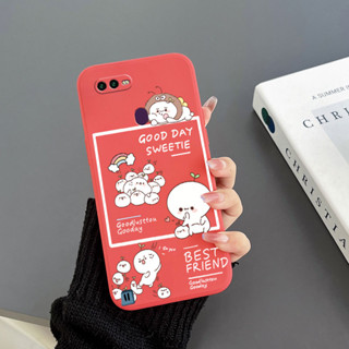 เคสโทรศัพท์มือถือ Tpu ขอบตรง ลายกระต่าย สีแดง สําหรับ Oppo A17 Oppo RENO 8T 4G Oppo A1pro Oppo A74 5G Oppo A77 Oppo A77S