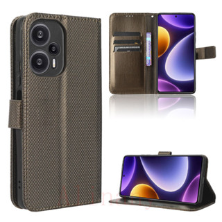 Xiaomi POCO F5 5G เคส PU Leather Case เคสโทรศัพท์ Stand Wallet Xiaomi POCOF5 5G เคสมือถือ Cover