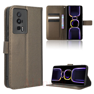 Xiaomi POCO F5 Pro 5G เคส PU Leather Case เคสโทรศัพท์ Stand Wallet Xiaomi POCOF5 Pro 5G เคสมือถือ Cover