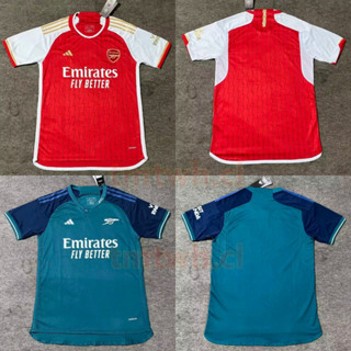 เสื้อกีฬาแขนสั้น ลายทีมชาติฟุตบอล Arsenal Home Away 2023-24 ชุดเหย้า สําหรับผู้ชาย