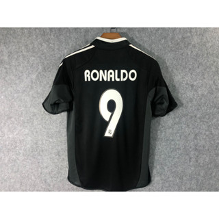 เสื้อกีฬาแขนสั้น ลายทีมฟุตบอล Real-Madrid RONALDO ZIDANE BECKHAM คุณภาพสูง 04-05