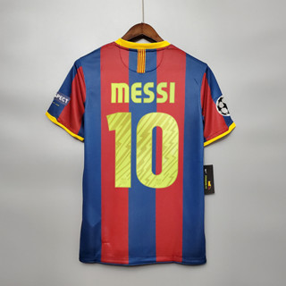 เสื้อยืด พิมพ์ลาย Barcelona MESSI A.INIESTA DAVID VILLA สําหรับผู้ชาย ไซซ์ 10-11