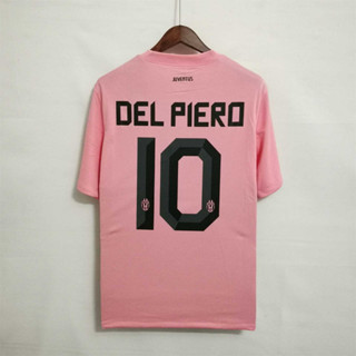 เสื้อกีฬาแขนสั้น ลายทีมชาติฟุตบอล Juventus DEL PIERO PIRLO 11-12 ชุดเยือน สไตล์เรโทร คุณภาพสูง