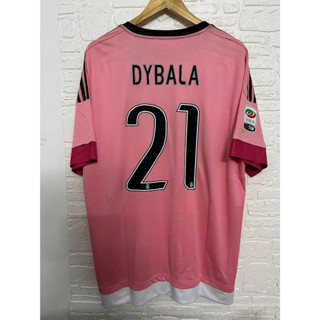 เสื้อกีฬาแขนสั้น ลายทีมชาติฟุตบอล Juventus DYBALA POGBA Chiellini คุณภาพสูง 15-16