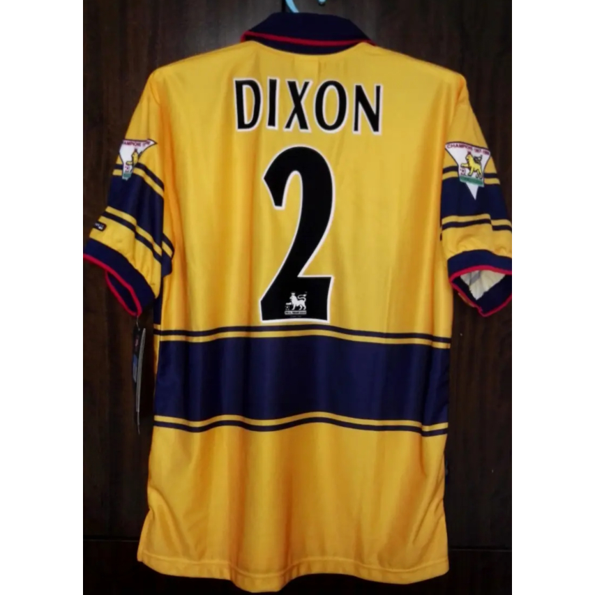 เสื้อกีฬาแขนสั้น ลายทีมชาติฟุตบอล Arsenal BERGKAMP DIXON VIERA 98-99 คุณภาพสูง สไตล์เรโทร