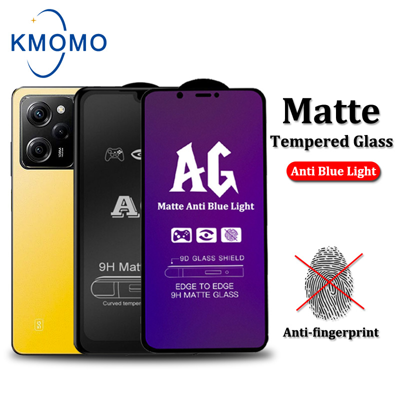 ฟิล์มกระจก ด้าน AG For Xiaomi Poco F6 Pro X6 M6 C65 F5 X5 M5 M5s F4 GT X4 M4 5G C40 X3 Nfc ฟิล์มถนอมสายตา กรองแสง ฟิล์มเต็มจอ ฟิล์มเล่นเกมส์