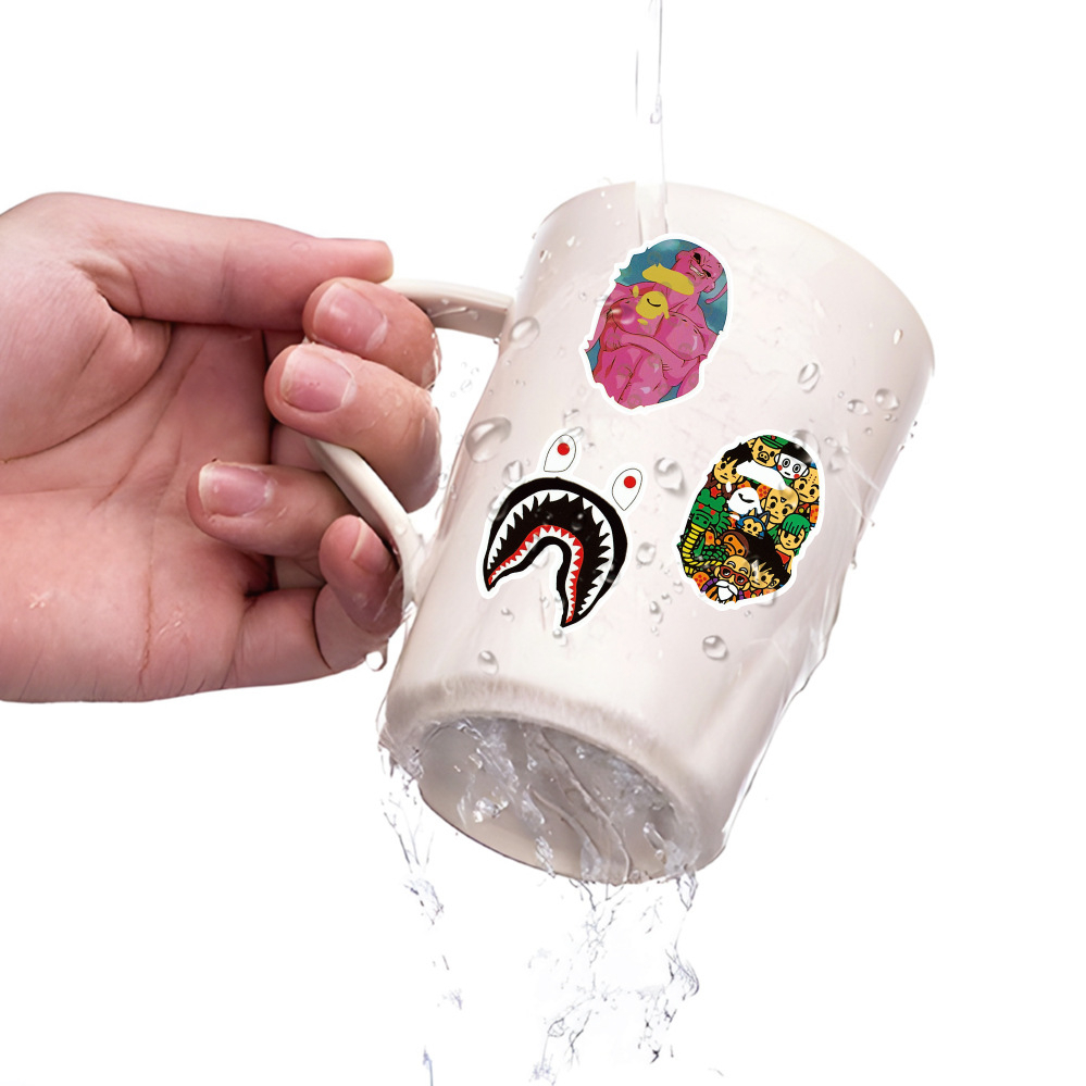 สติ๊กเกอร์ BAPE 50 ชิ้น - สติ๊กเกอร์ไวนิลยี่ห้อ A Bathing Ape สําหรับแล็ปท็อป หมวกกันน็อค และโน้ตบุ๊ก - รูปที่ 7