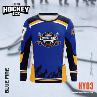 Lokalteez by Teamwear HY03 Ice Hockey Edition เสื้อแขนยาว สีฟ้า