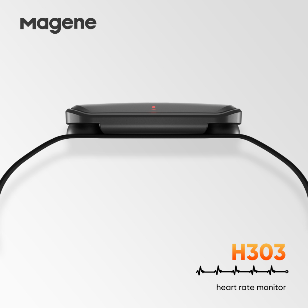 Magene H303 เซ็นเซอร์วัดอัตราการเต้นของหัวใจ Bluetooth ANT HR Monitor พร้อมสายรัดหน้าอก Dual Mode Sports Band Belt - รูปที่ 3
