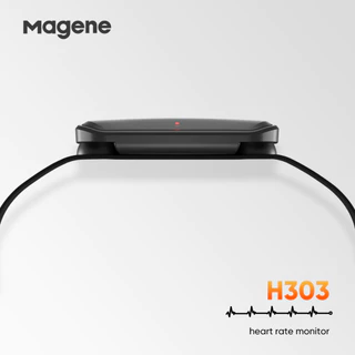 Magene H303 เซ็นเซอร์วัดอัตราการเต้นของหัวใจ Bluetooth ANT HR Monitor พร้อมสายรัดหน้าอก Dual Mode Sports Band Belt