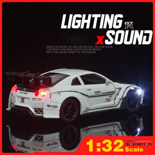 Klt โมเดลรถยนต์ JDM Nissan GTR R35 ขนาด 1:32 ของเล่นสําหรับเด็ก