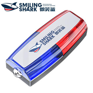 SmilingShark JD003 ไฟเตือนไหล่ USB คลิป Sholle แบบชาร์จไฟได้สีแดงและสีน้ำเงินไฟ Strobe ไฟเตือนฉุกเฉินไฟแสดงสถานะสำหรับความปลอดภัยกลางแจ้ง