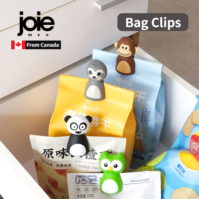 Joie Bag Clips Creative Snack Clip Food Seasoning Bag Fresh-store Moisture-proof Cute Seal Clip Kitc