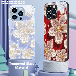 Dllencase เคสกระจกนิรภัย ป้องกันกล้อง สําหรับ iPhone 14 Pro Max 14 Plus 13 12 11 D092