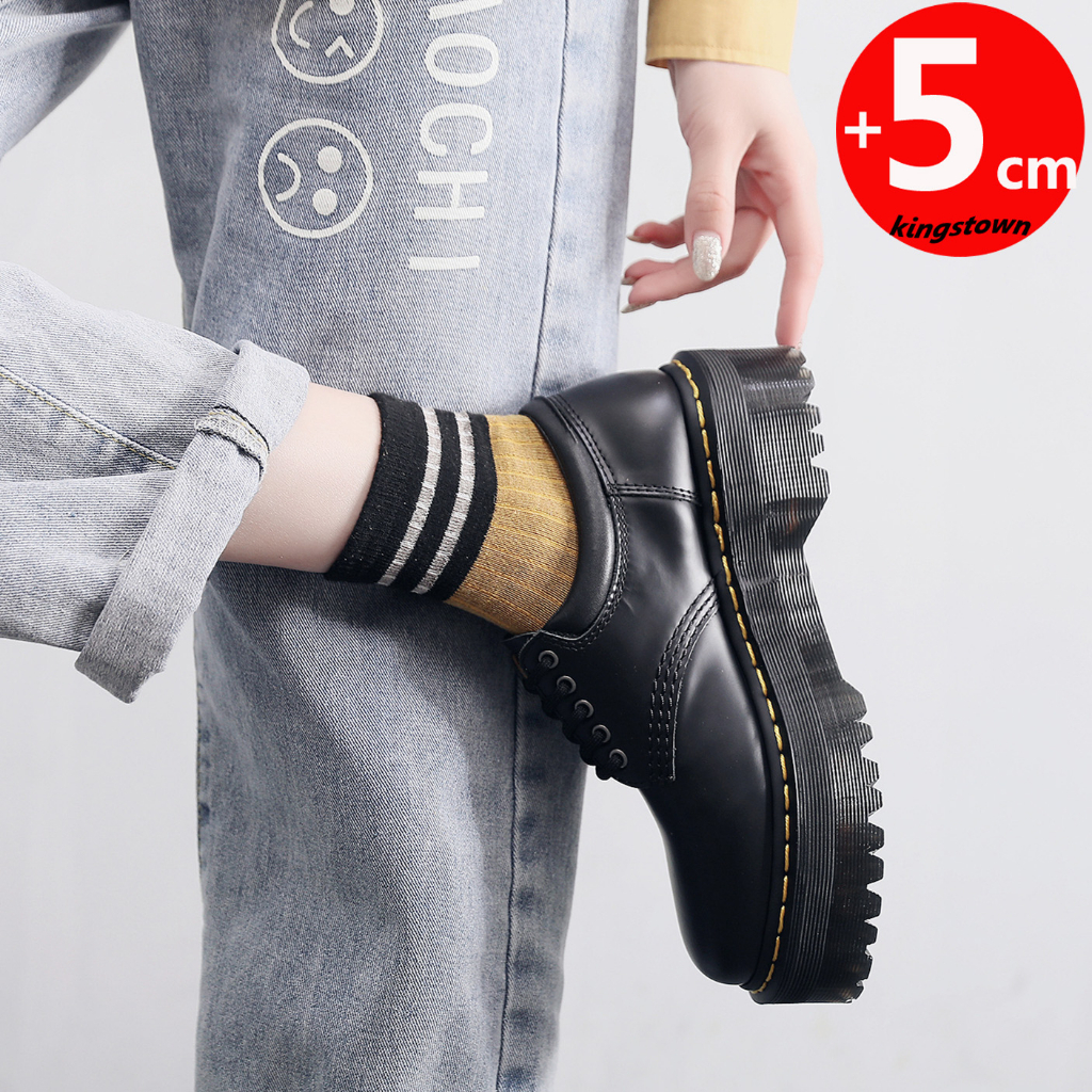 Dr Martens Man Martin 8053 Leather Men Female หนา 5cm Plus Size 35-45