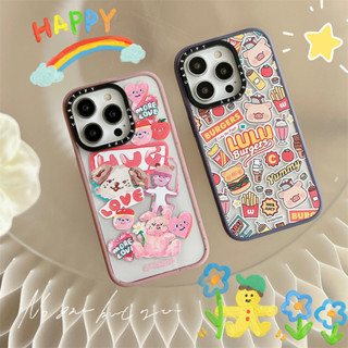 *NEW*CASE.TIFY Acrylic Phone case for iphone 14 14plus 14pro 14promax 13 13pro 13promax Cute Cartoon LULU Pig phone case 12 12pro 12promax 11 case 2023 New Design HD transparent Phone case for girl ins popular Side lettering