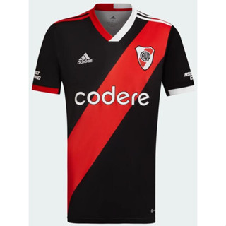 เสื้อกีฬาแขนสั้น ลายทีมชาติฟุตบอล CARRASCAL 23 24 RIVER PLATE THIRD BLACK Anniversary Camiseta PEREZ ROMERO DE LA CRUZ 2023 2024 AWAY M.SUAREZ J.ALVAREZ