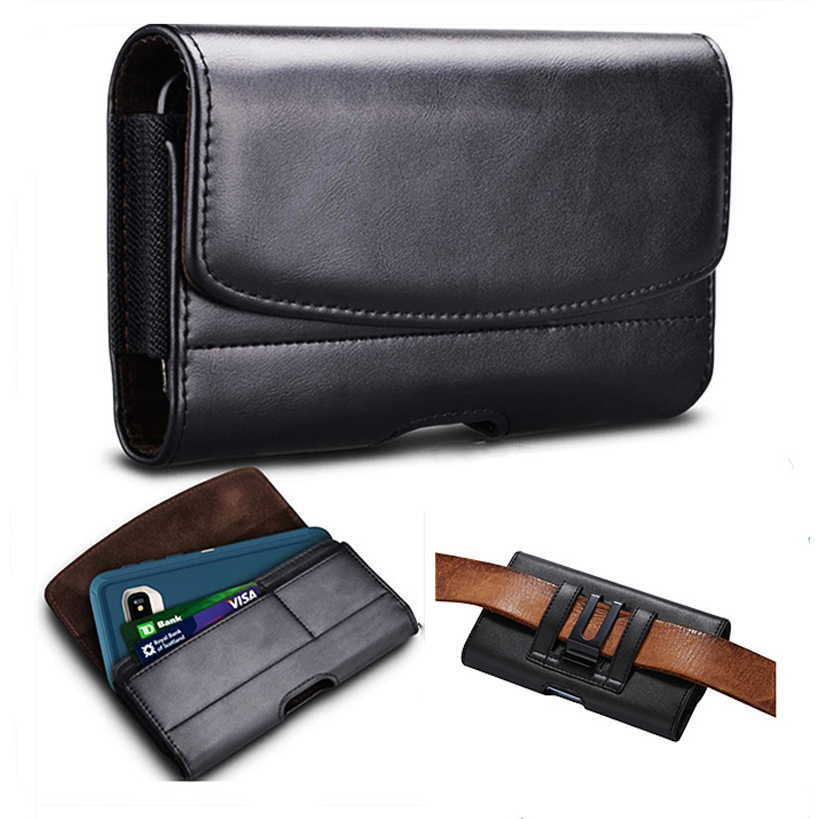 เข็มขัดหนังคลิป Holster กระเป๋าโทรศัพท์สําหรับ iPhone Xiaomi Oneplus 11 Huawei Samsung Galaxy S23 S22 Ultra การ์ดกระเป๋าเอว