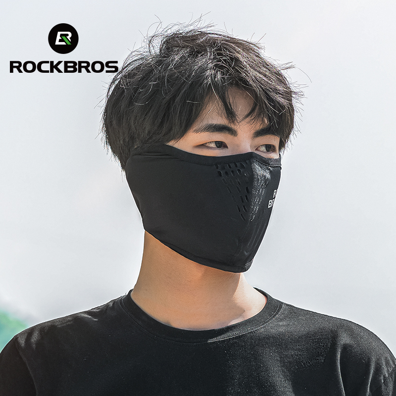 【TH Delivery】ROCKBROS หน้ากากผ้าเรยอน กันแดด ป้องกันรังสียูวี สําหรับขี่รถจักรยา