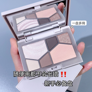 Kakashow พาเลตต์อายแชโดว์ เนื้อแมตต์ กลิตเตอร์ กันน้ํา 6 สี NO.C215