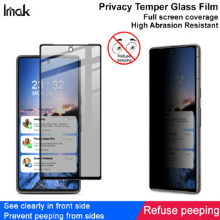 Imak Privacy Google Pixel 7 ฟิล์มกระจกนิรภัยกันรอยหน้าจอ Full Screen tempered Glass Anti-Peep Tempered Glass Screen Protector Film