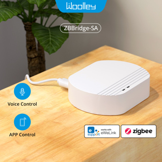 Woolley ZBBridge-SA Zigbee 3.0 ฮับไร้สาย ควบคุมด้วยเสียง รองรับ Alexa Google Assistant สูงสุด 32 อุปกรณ์