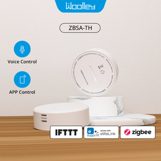 Woolley ZBSA-TH Tuya เซนเซอร์วัดอุณหภูมิ และความชื้น แบบเรียลไทม์ Zigbee 3.0 สําหรับ Zigbee