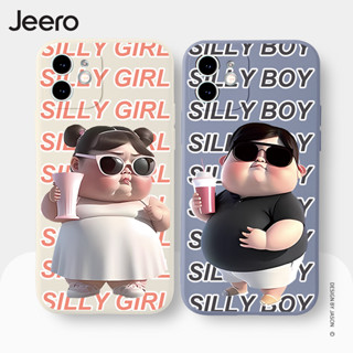 Jeero เคสคู่ เคสไอโฟน คู่รัก กันกระแทกซิลิโคนนุ่มน่ารักตลก เคสโทรศัพท์ Compatible for iPhone 15 14 13 12 11 Pro Max SE 2020 X XR XS 8 7 6 6S Plus พลัส HFE2215