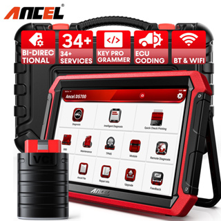 Ancel DS700 OBD2 เครื่องสแกนเนอร์วินิจฉัยรถยนต์ ECU หัวฉีดสองทิศทาง IMMO TPMS ABS