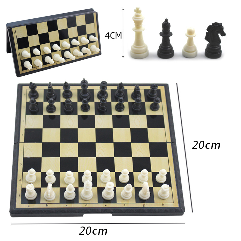 20*20cm ตัวหมากรุกสากล(แม่เหล็ก) Analysis Plastic Chess Pieces