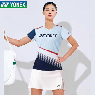 เสื้อกีฬาแบดมินตัน แขนสั้น ลายทีม YONEX สําหรับเด็กผู้ชาย และผู้หญิง