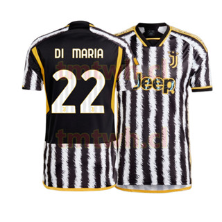 เสื้อกีฬาแขนสั้น ลายทีมชาติฟุตบอล Juventus 2023-24 ชุดเหย้า สําหรับผู้ชาย