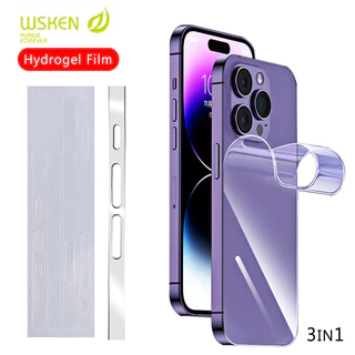[local] Wsken ขายดี ฟิล์มไฮโดรเจลกันรอยหน้าจอ ด้านหลัง เนื้อแมตต์ สําหรับ Iphone 17 14 13 12 Pro Pro Max 2023 [2 ชิ้น]