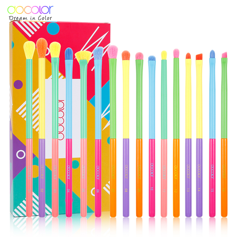 ชุดแปรงแต่งหน้า อายแชโดว์ สีสันสดใส 16 ชิ้น