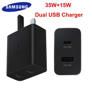 อะแดปเตอร์ชาร์จ USB-C เป็น Type C 3A 35W 15W ของแท้ ชาร์จเร็วมาก สําหรับ Samsung