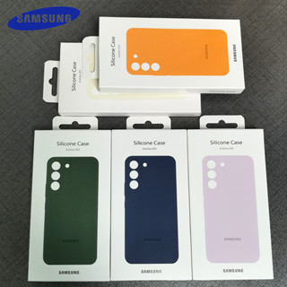 เคสโทรศัพท์มือถือ ซิลิโคนนิ่ม ป้องกัน เต็มเครื่อง สีพื้น สําหรับ Samsung Galaxy S23Ultra S23+ Plus