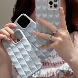 ！ ใหม่ เคสป้องกันโทรศัพท์มือถือซิลิโคน แบบนิ่ม ลายนูน สีชมพู 3D สําหรับ Apple iPhone 14promax 13 11 12 12 PRO