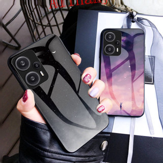 เคสแข็ง Xiaomi POCO F5 ฝาครอบกรณี Tempered Glass Casing POCO F5 เคสโทรศัพท์ Back Cover