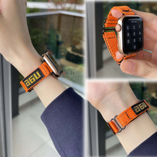 Uga สายนาฬิกาข้อมือไนล่อน เวลโคร บางพิเศษ สําหรับ iwatch Band 45 มม. 49 มม. 41 มม. 40 มม. 38 มม. 42 มม. iwatch Series S8 Ultra 7 SE 6 5 4 3 2