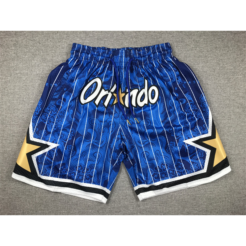 Pocket Pants Mens Orlando Magic 2023 Just Don Swingman Jersey Shorts - สีฟ้า