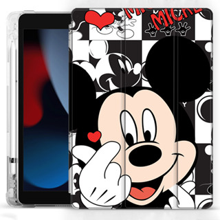 เคสโปร่งแสง พับได้ พร้อมช่องใส่ปากกา สําหรับ ipad Air 321 ipad 2017 2018 9.7 ipad 9th Gen Case 10.2 Mini 6 5 4 Pro 11 10th 8 7 6 5th Air 4 Air 5 10.9